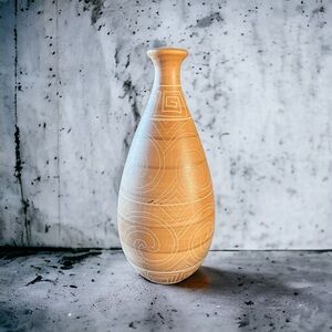Vase with Hand Carved Design